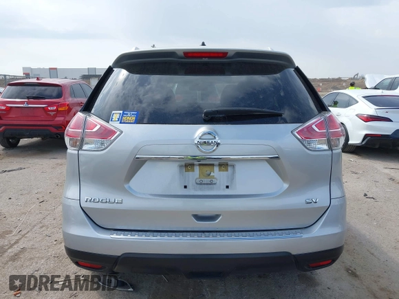 2016 Nissan Rogue SV with VIN JN8AT2MT7GW030345, listed as a IAAI auction lot 41889176 with 53,737 mi miles and . Bid and sale history available at carsss.com. Image 16.
