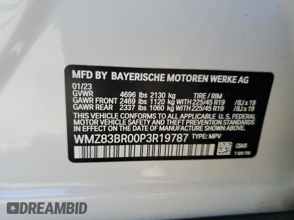 2023 MINI Countryman Cooper S с VIN WMZ83BR00P3R19787, выставлен на аукционе Copart как лот 85388374 с пробегом 25 834 миль миль и Списание • Salvage title. История ставок и продаж доступна на DreamBid. Изображение 12.