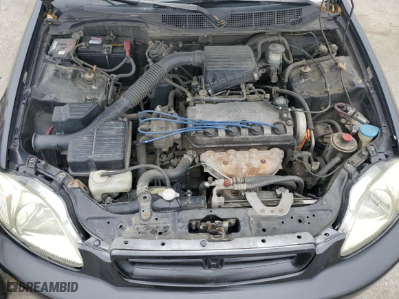 1997 Honda Civic DX with VIN 1HGEJ6229VL065702, listed as a Copart auction lot 48836445 with 198,638 mi miles and Salvage Title. Bid and sale history available at carsss.com. Image 11.
