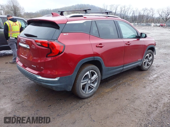 2019 GMC Terrain SLT with VIN 3GKALVEV9KL327469, listed as a IAAI auction lot 41995450 with 35,486 mi miles. Bid and sale history available at carsss.com. Image 4.