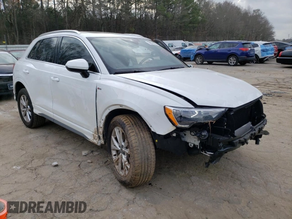 2021 Audi Q3 S line Premium with VIN WA1DECF37M1151658, listed as a Copart auction lot 39878683 with 12,263 mi miles. Bid and sale history available at carsss.com. Image 4.