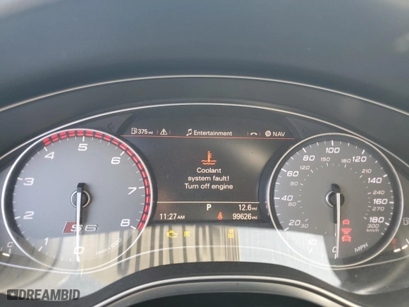 2014 Audi S6 Prestige with VIN WAUF2AFC3EN152292, listed as a Copart auction lot 73770154 with 99,626 mi miles and Salvage Title. Bid and sale history available at carsss.com. Image 9.