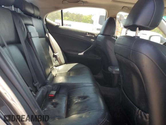2011 Lexus IS 250 with VIN JTHBF5C29B5134639, listed as a Copart auction lot 52558875 with 265,102 mi miles and Salvage Title. Bid and sale history available at DreamBid. Image 10.