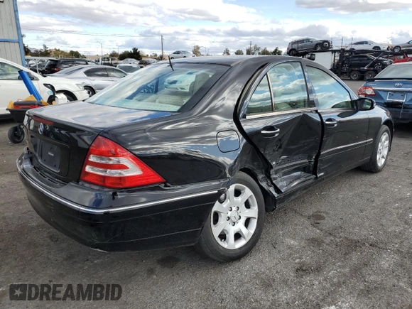 2006 Mercedes-Benz C 280 Luxury with VIN WDBRF54HX6A855597, listed as a Copart auction lot 48374205 with 158,508 mi miles and Salvage Title. Bid and sale history available at DreamBid. Image 3.