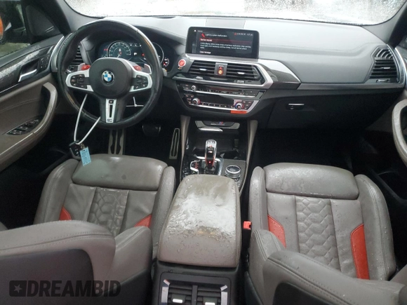 2020 BMW X3 M Competition with VIN 5YMTS0C06LLT10876, listed as a Copart auction lot 78739994 with 42,351 mi miles and Salvage title. Bid and sale history available at DreamBid. Image 8.