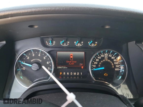 2014 Ford F-150 XL with VIN 1FTFW1ET8EFB13717, listed as a Copart auction lot 48221805 with 208,470 mi miles and Salvage Title. Bid and sale history available at carsss.com. Image 9.