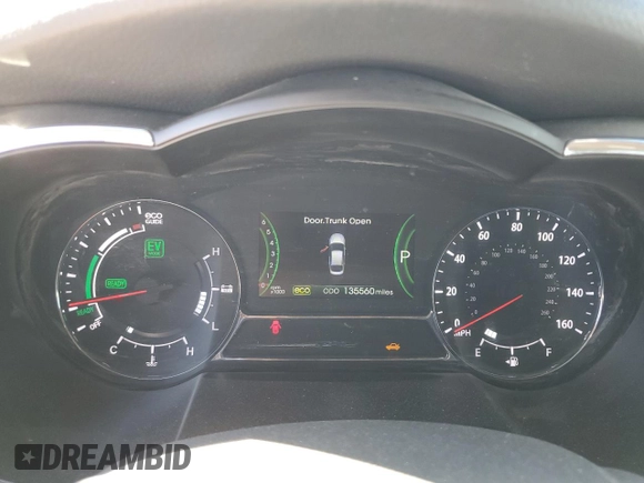 2013 Kia Optima Hybrid LX with VIN KNAGM4ADXD5056352, listed as a Copart auction lot 72418074 with 135,560 mi miles and Salvage Title. Bid and sale history available at carsss.com. Image 9.