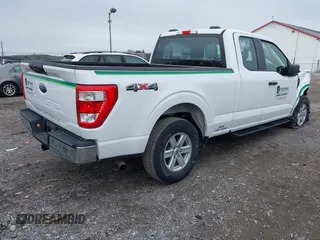2021 Ford F-150 XL with VIN 1FTEX1EBXMKE25558, listed as a IAAI auction lot 41964121 with 31,488 mi miles and . Bid and sale history available at DreamBid. Image 4.