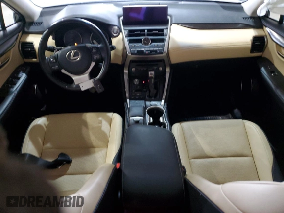 2019 Lexus NX 300 with VIN JTJBARBZ7K2190454, listed as a Copart auction lot 58147985 with 104,118 mi miles and Salvage title. Bid and sale history available at DreamBid. Image 8.