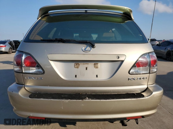 2002 Lexus RX 300 with VIN JTJGF10U820139993, listed as a Copart auction lot 70506374 with 228,629 mi miles and Salvage Title. Bid and sale history available at carsss.com. Image 6.