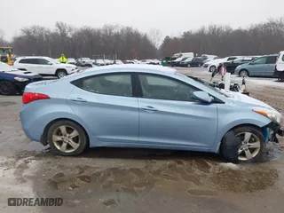 2013 Hyundai Elantra GLS PZEV with VIN KMHDH4AE8DU496607, listed as a IAAI auction lot 41432760 with 165,115 mi miles. Bid and sale history available at carsss.com. Image 13.