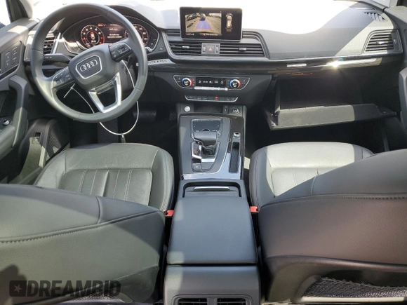 2020 Audi Q5 Premium Plus with VIN WA1BNAFY2L2013610, listed as a Copart auction lot 57633135 with 27,835 mi miles and Salvage title. Bid and sale history available at DreamBid. Image 8.