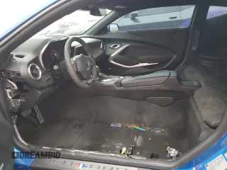 2018 Chevrolet Camaro ZL1 with VIN 1G1FK1R65J0160306, listed as a Copart auction lot 45233055 with Not Provided miles and Salvage Title. Bid and sale history available at DreamBid. Image 7.
