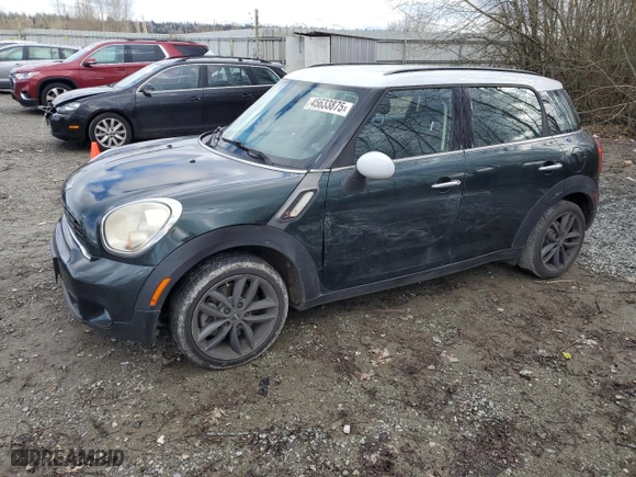 2014 MINI Cooper Countryman S with VIN WMWZC3C50EWP27082, listed as a Copart auction lot 45633875 with 70,030 mi miles and Salvage Title. Bid and sale history available at carsss.com. Image 1.