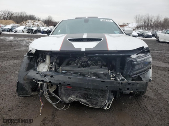 2019 Dodge Charger Scat Pack with VIN 2C3CDXGJ7KH579211, listed as a Copart auction lot 44421915 with 74,672 mi miles and Salvage Title. Bid and sale history available at carsss.com. Image 5.
