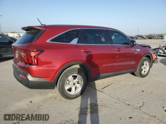 2021 Kia Sorento LX with VIN 5XYRG4LC8MG070183, listed as a Copart auction lot 49728725 with 49,316 mi miles and Salvage Title. Bid and sale history available at carsss.com. Image 3.