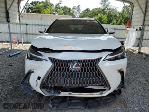2022 Lexus NX 350 Premium with VIN JTJGGCEZ2N5001032, listed as a Copart auction lot 57630155 with 24,050 mi miles and Salvage title. Bid and sale history available at DreamBid. Image 5.
