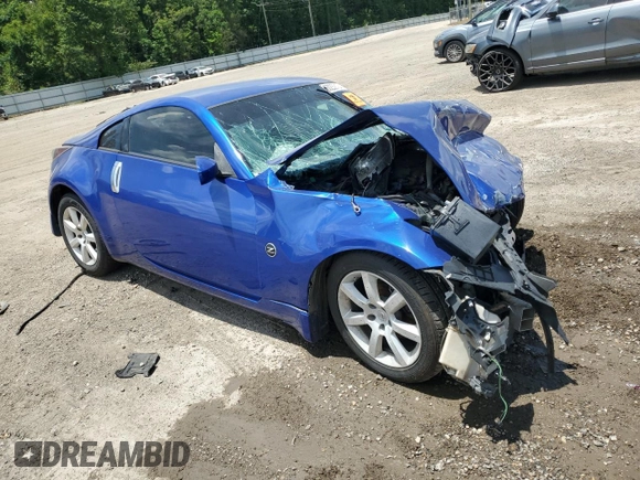 2005 Nissan 350Z Touring with VIN JN1AZ34E45M651037, listed as a Copart auction lot 60239124 with Not Provided miles and Salvage Title. Bid and sale history available at carsss.com. Image 4.