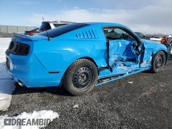 2014 Ford Mustang V6 with VIN 1ZVBP8AM4E5213836, listed as a Copart auction lot 52729605 with 110,438 mi miles and Salvage Title. Bid and sale history available at carsss.com. Image 3.