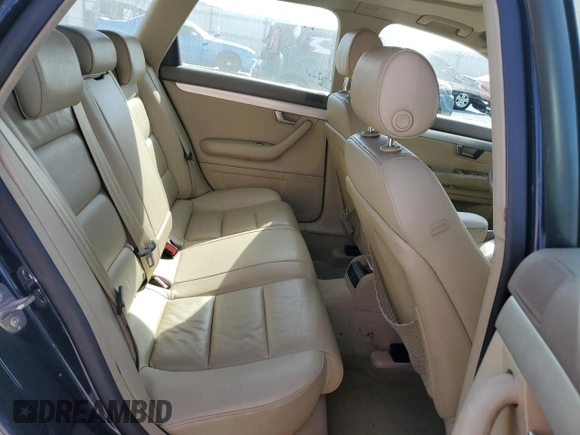 2005 Audi A4 2.0T with VIN WAUKF78EX5A538445, listed as a Copart auction lot 76235414 with 103,601 mi miles and Non Repairable. Bid and sale history available at carsss.com. Image 10.