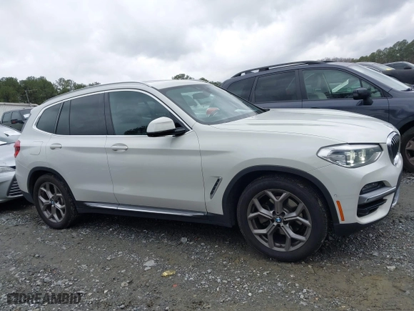 2020 BMW X3 sDrive30i with VIN 5UXTY3C07L9C28792, listed as a IAAI auction lot 41721503 with 58,340 mi miles. Bid and sale history available at carsss.com. Image 13.