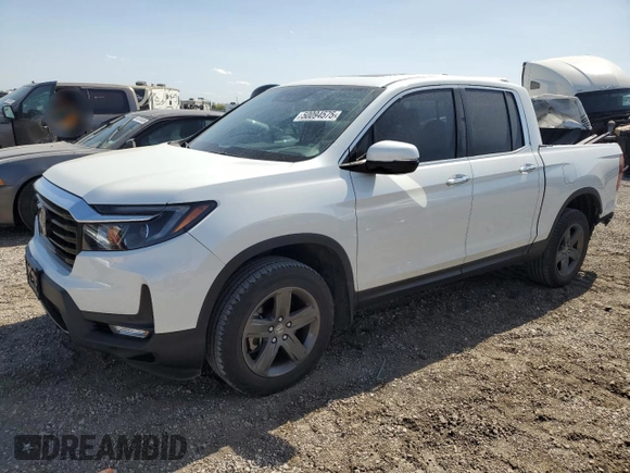 2022 Honda Ridgeline RTL-E z VIN 5FPYK3F73NB022948, wystawiony jako Copart lot #50094575 z przebiegiem 37 258 mil mil oraz Szkoda całkowita • Salvage title. Historia ofert i sprzedaży dostępna na DreamBid. Obrazek 1.