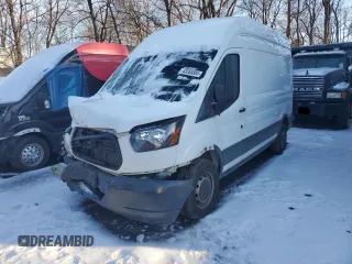 2017 Ford Transit with VIN 1FTBW2XM2HKB21558, listed as a Copart auction lot 43265885 with Not Provided miles and Salvage Title. Bid and sale history available at DreamBid. Image 1.