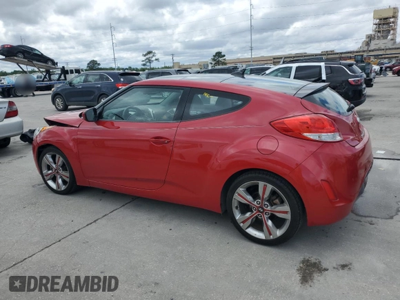 2013 Hyundai Veloster w/Gray Int with VIN KMHTC6AD4DU121925, listed as a Copart auction lot 52080705 with 88,601 mi miles and Salvage Title. Bid and sale history available at carsss.com. Image 2.