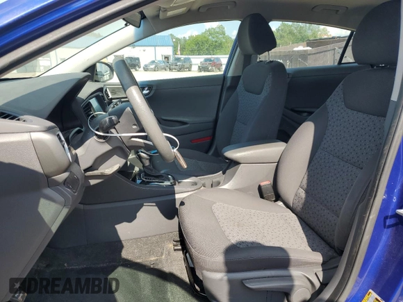 2019 Hyundai Ioniq Blue with VIN KMHC65LCXKU116568, listed as a Copart auction lot 62124295 with 93,204 mi miles and Salvage title. Bid and sale history available at DreamBid. Image 7.