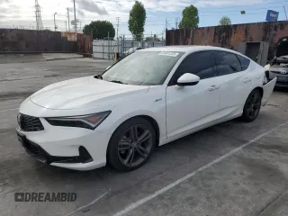 2024 Acura Integra w/A-Spec Package z VIN 19UDE4H31RA007976, wystawiony jako Copart lot #53401235 z przebiegiem 21 486 mil mil oraz Szkody całkowita. Historia ofert i sprzedaży dostępna na DreamBid. Obrazek 1.