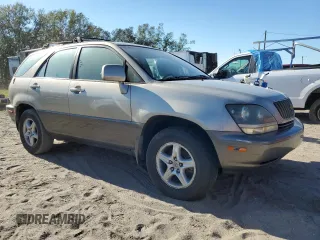 1999 Lexus RX 300 Luxury SUV with VIN JT6GF10U4X0025894, listed as a Copart auction lot 80772264 with 143,840 mi miles and Salvage Title. Bid and sale history available at carsss.com. Image 4.