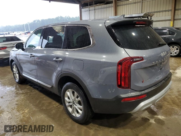 2022 Kia Telluride LX with VIN 5XYP24HC4NG230804, listed as a Copart auction lot 55994425 with 97,397 mi miles and Salvage title. Bid and sale history available at DreamBid. Image 2.