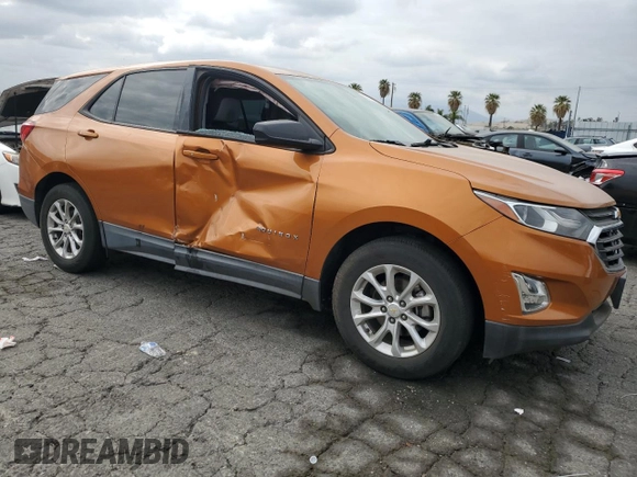 2018 Chevrolet Equinox LS with VIN 2GNAXHEV2J6118716, listed as a Copart auction lot 53516395 with 60,050 mi miles and Salvage Title. Bid and sale history available at DreamBid. Image 4.
