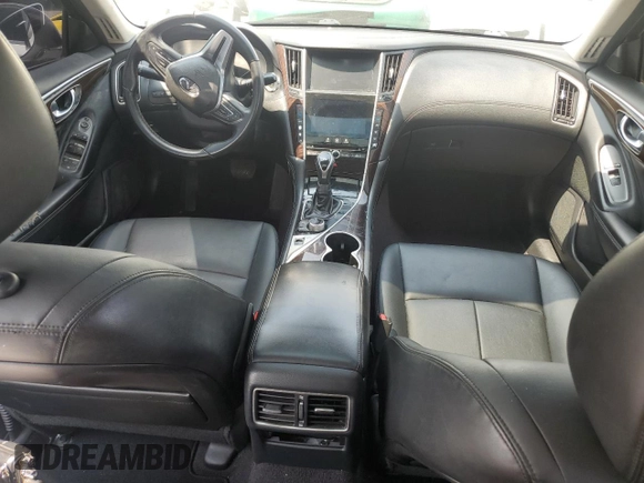 2018 Infiniti Q50 Luxe z VIN JN1EV7AP9JM363812, wystawiony jako Copart lot #59270605 z przebiegiem Nie podano mil oraz Szkoda całkowita • Salvage title. Historia ofert i sprzedaży dostępna na DreamBid. Obrazek 8.