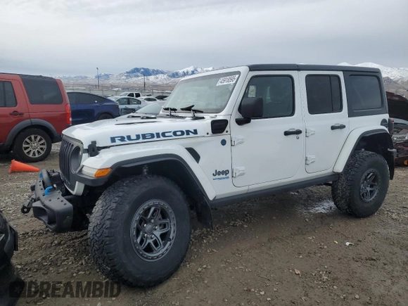 2022 Jeep Wrangler Unlimited Rubicon with VIN 1C4JJXR62NW171080, listed as a Copart auction lot 45918595 with Not provided miles and Salvage title. Bid and sale history available at DreamBid. Image 1.