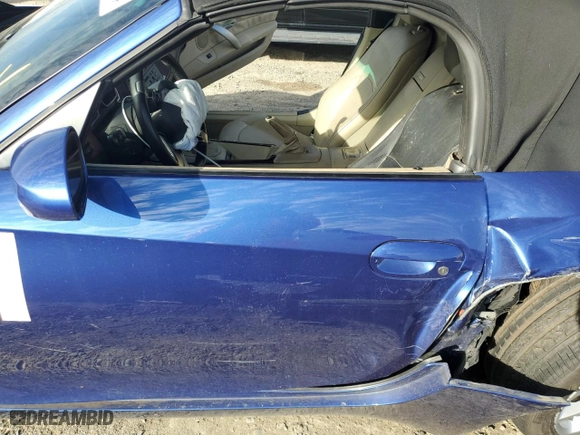 2006 BMW Z4 3.0i with VIN 4USBU33536LW59360, listed as a Copart auction lot 45905225 with 0 mi miles and Salvage Title. Bid and sale history available at carsss.com. Image 7.