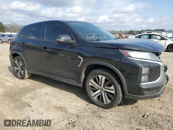 2021 Mitsubishi Outlander Sport SE with VIN JA4APVAU0MU026458, listed as a Copart auction lot 44255385 with 99,013 mi miles and Salvage Title. Bid and sale history available at carsss.com. Image 4.
