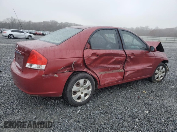 2009 Kia Spectra SX with VIN KNAFE221895648213, listed as a Copart auction lot 85082664 with 241,644 mi miles and Salvage Title. Bid and sale history available at carsss.com. Image 3.