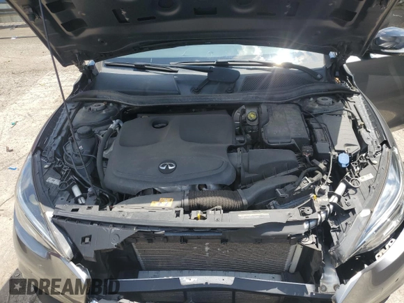 2017 Infiniti QX30 Premium with VIN SJKCH5CR2HA024168, listed as a Copart auction lot 59262525 with 61,846 mi miles and Salvage title. Bid and sale history available at DreamBid. Image 12.