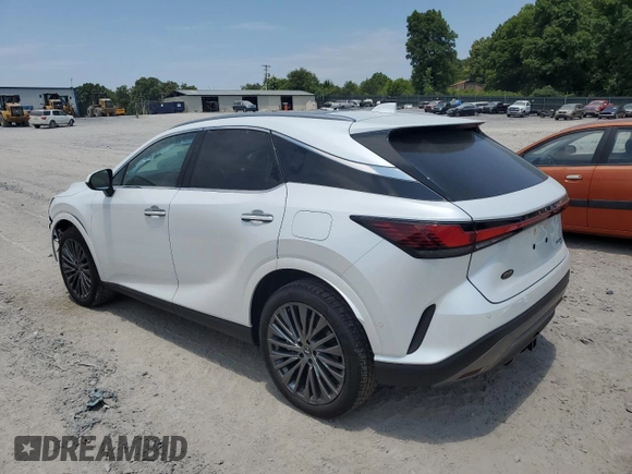 2024 Lexus RX with VIN 2T2BAMCAXRC071481, listed as a Copart auction lot 59457934 with 9,874 mi miles and Salvage Title. Bid and sale history available at carsss.com. Image 2.