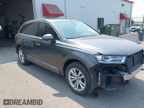 2019 Audi Q7 Premium with VIN WA1AAAF73KD031616, listed as a IAAI auction lot 39952592 with 60,839 mi miles and . Bid and sale history available at DreamBid. Image 1.