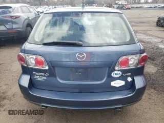 2006 Mazda 6 S Sport VE with VIN 1YVHP82D865M04666, listed as a Copart auction lot 51574375 with 130,021 mi miles and Salvage Title. Bid and sale history available at carsss.com. Image 6.