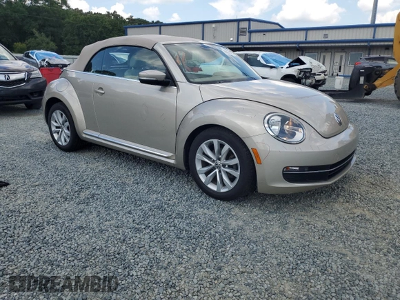 2015 Volkswagen Beetle with VIN 3VW5A7AT9FM815899, listed as a Copart auction lot 63074125 with 77,214 mi miles and Salvage title. Bid and sale history available at DreamBid. Image 4.