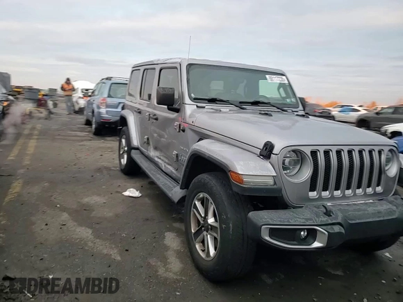 2018 Jeep Wrangler Unlimited Sahara with VIN 1C4HJXEG9JW118965, listed as a Copart auction lot 88117235 with 95,840 mi miles and Salvage title. Bid and sale history available at DreamBid. Image 12.