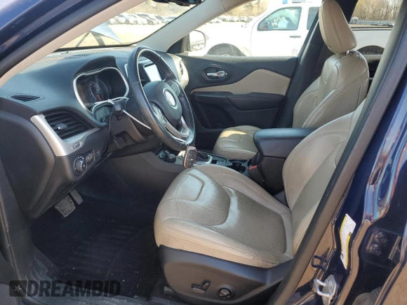 2016 Jeep Cherokee Limited with VIN 1C4PJMDB4GW188401, listed as a Copart auction lot 53507725 with 144,797 mi miles and Salvage Title. Bid and sale history available at DreamBid. Image 7.