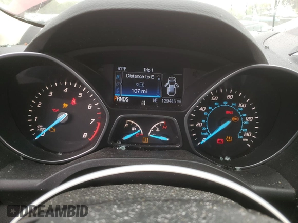2014 Ford Escape SE with VIN 1FMCU0GXXEUD05991, listed as a Copart auction lot 51440465 with 129,445 mi miles and Salvage Title. Bid and sale history available at carsss.com. Image 9.