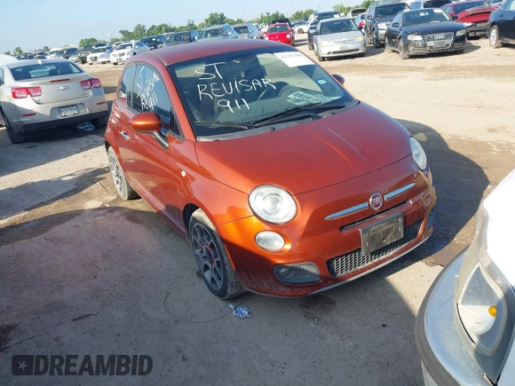 2015 FIAT 500 Sport with VIN 3C3CFFBR7FT624324, listed as a IAAI auction lot 42382686 with 179,560 mi miles and . Bid and sale history available at DreamBid. Image 1.
