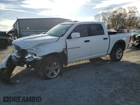 2012 Ram 1500 Sport with VIN 1C6RD7MT1CS162535, listed as a Copart auction lot 84612554 with 126,312 mi miles and Salvage Title. Bid and sale history available at carsss.com. Image 1.