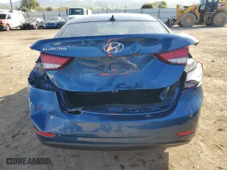 2016 Hyundai Elantra SE with VIN KMHDH4AE5GU601138, listed as a Copart auction lot 51821695 with 150,959 mi miles and Salvage Title. Bid and sale history available at carsss.com. Image 6.