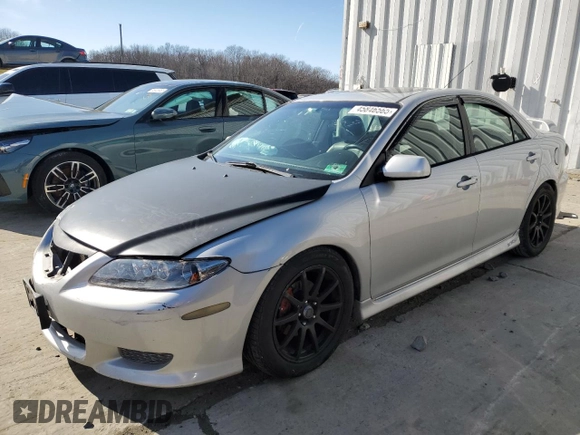 2004 Mazda Mazda6 s with VIN 1YVHP80DX45N98570, listed as a Copart auction lot 45846565 with 117,398 mi miles and Salvage Title. Bid and sale history available at carsss.com. Image 1.